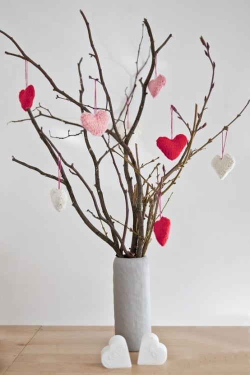Basteln zum Valentinstag-kreative Dekoration Ideen