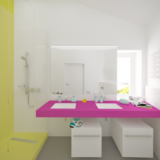 15 kreative Ideen wie Sie ein modernes Kinder Bad gestalten können