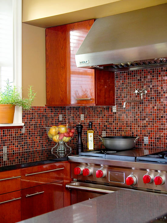 Küche Rückwand - 35 Ideen mit Wandfliesen und Mosaik