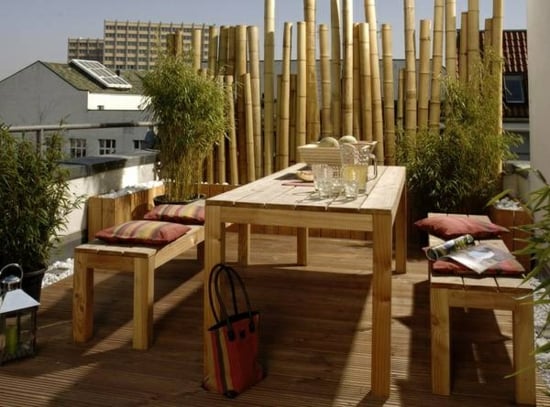 Garten Moy: Bambusmatten Bieten Sichtschutz Auf Dem Balkon