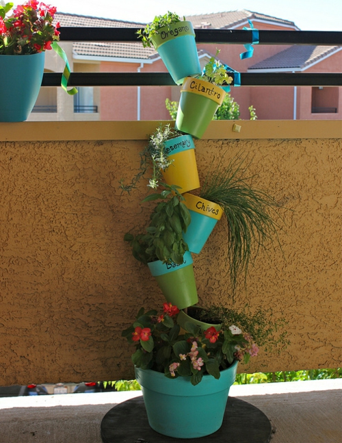 Balkon im Frühling mit Blumen dekorieren - günstige ...