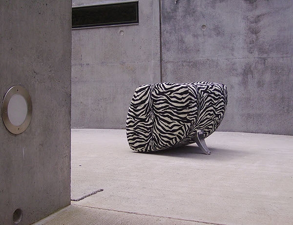 armchair zebra pattern modernes- Design chair 