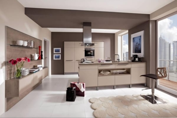 Fitted kitchen island-Nobilia establish modern design kitchen