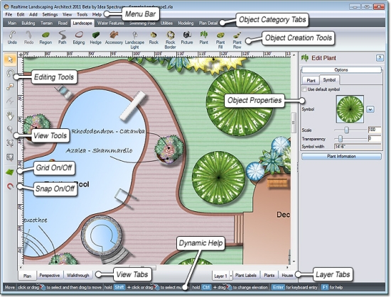  Garden Planner interface program 3d 