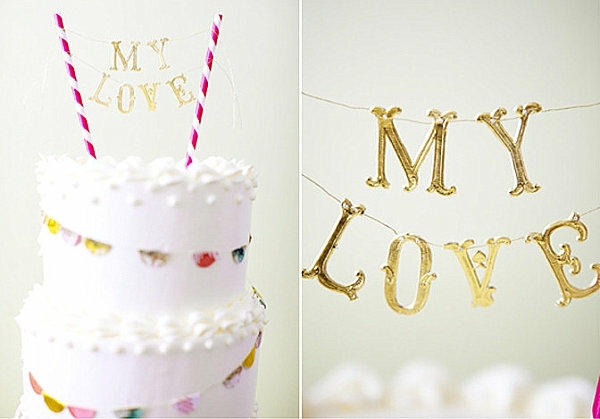  Wedding Cake Decoration Make your own vintage love letter 