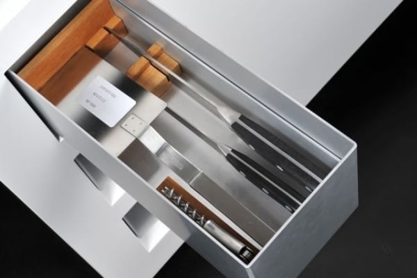 Mini kitchen shelf cutlery stainless steel