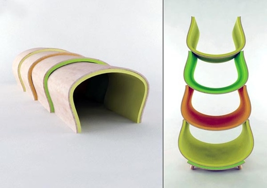  Modular children's furniture-seating-colorful 
