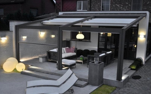  slant roof terraces roof aluminum profiles 