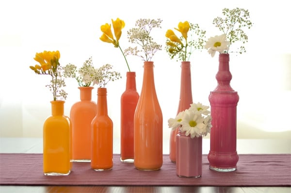 Frühling und Sommer Deko selber machen - 20 originelle Vasen