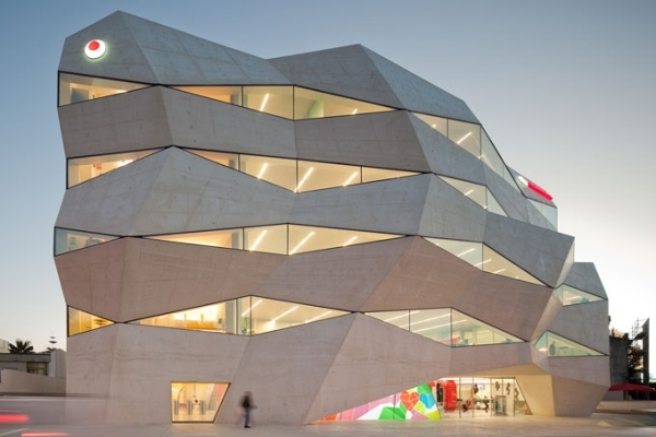  Vodafone Office Building Portugal asymmetrical facade 