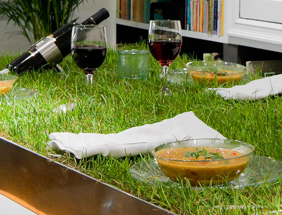  alu Designer table PicNYC lawn tabletop 