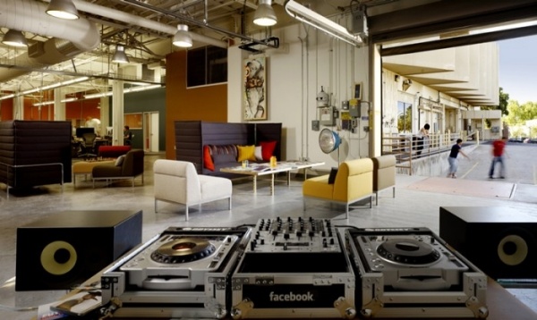  cool office design facebook palo alto california Lounge 