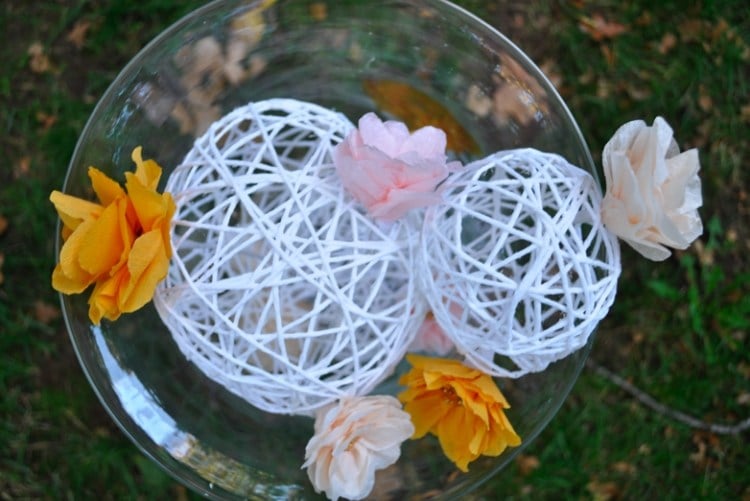 decorative ideas for making your own balls Yarn garden party