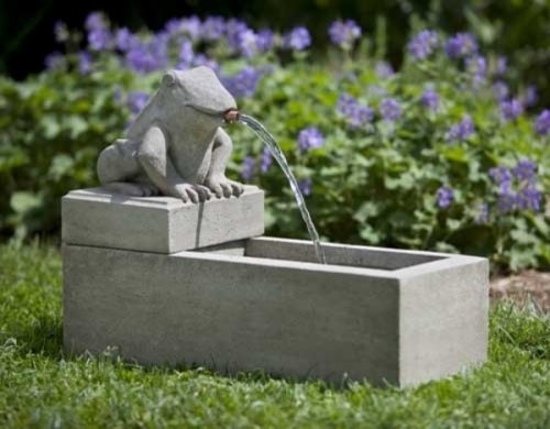 frog figure minimalism in design garden fountain