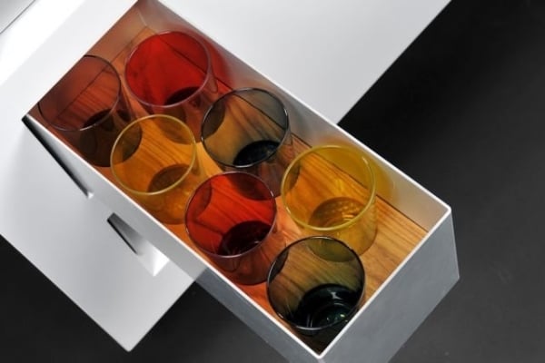 Garden Kitchen MOVE drawer glasses Storage