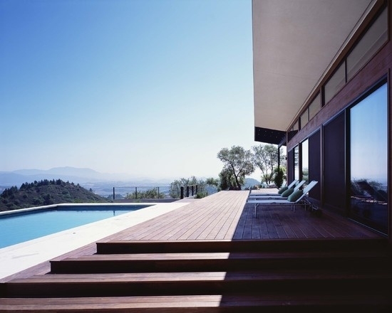 wooden deck pool ideas for Terrace Bangkirai wood