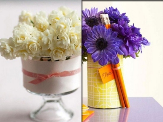 ideas for table decorations for mothers paper disguise