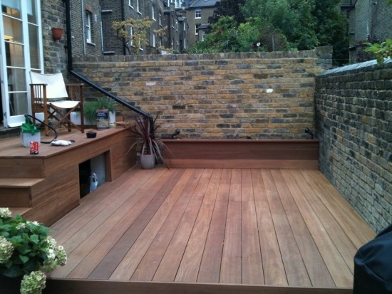 small patio ideas for Terrace Bangkirai wood