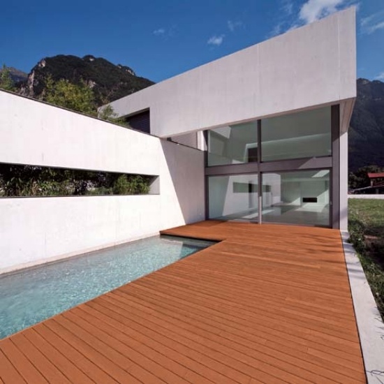 modern design ideas for Terrace Bangkirai wood
