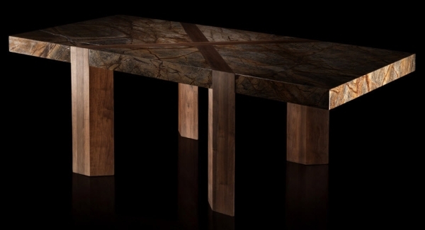 designer desk by Paco Camus massive coffee table