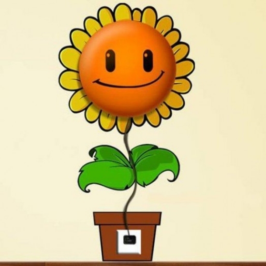 Sunflower Wandlampe ideas for designer lamps nursery
