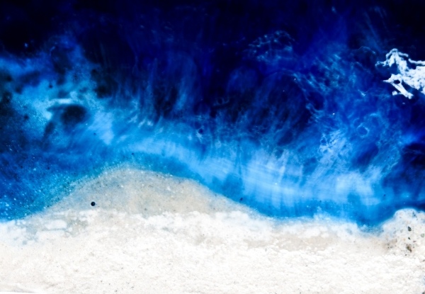 Table Design ocean blue resin foam Gaetano Pesce