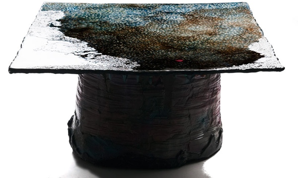  Table Design Gaetano Pesce puddle design optics 
