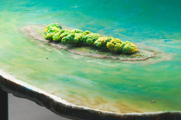  limited table collection Gaetano Pesce, pond design islet 