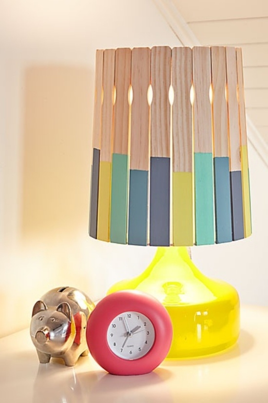 table lamp wood Ideas for designer lighting in the nursery