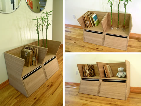 . bassinet YiAhn cots design bookcase toy box 