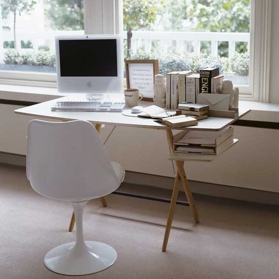Living Home Office White simply modern-minimalist chair