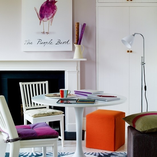  Living Home Office white pink-purple modern floor lamp 