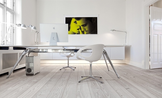 Home Office modern Wooden floor of Dinesen