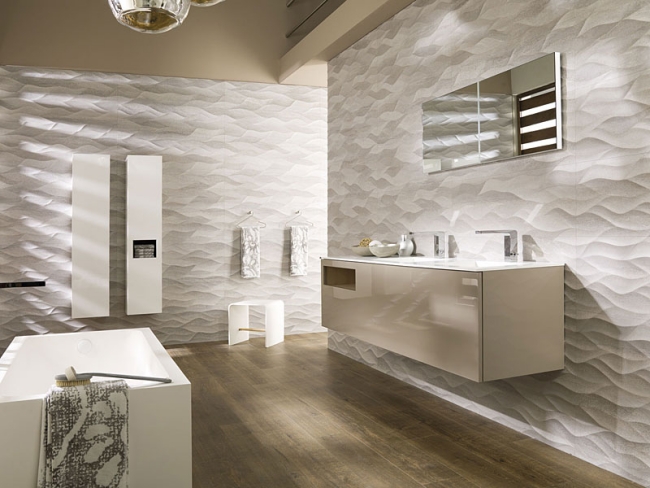creme Bathroom furniture Gamadecor wall tiles texture