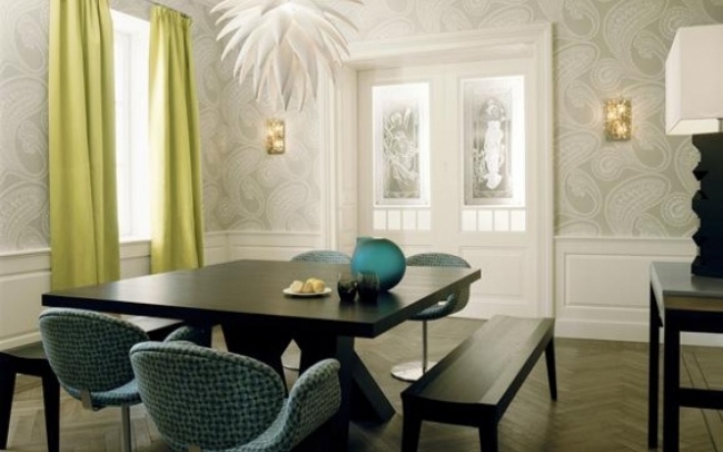  elegant dining room design wood dining table seats armchair 