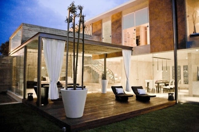 design ideas terraces Home Garden wooden deck canopy