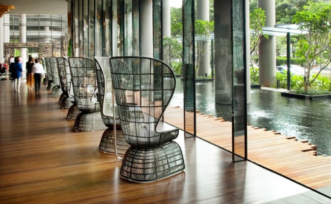 Grid chair design Parkroyal Hotel design in singapore