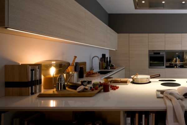 kitchens Arclinea gamma Underbench wooden fronts