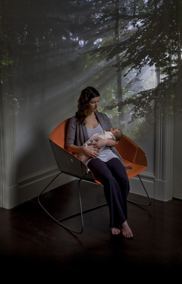  lunar koo weigh cots with modern design armchair Mother 