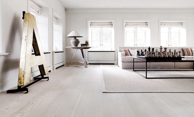chess pieces deco flooring from wood of Dinesen