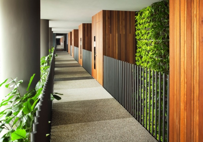 vertical garden Parkroyal designer hotel in Singapore