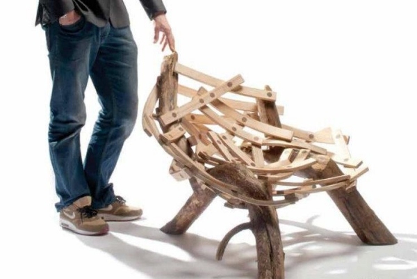  Eclectic furniture design Chair Tree Branch 