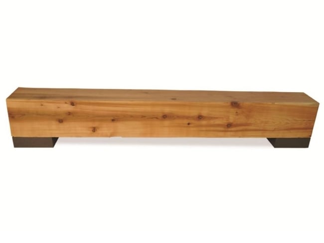  Garden bench Solid wood Pinus log model modern 