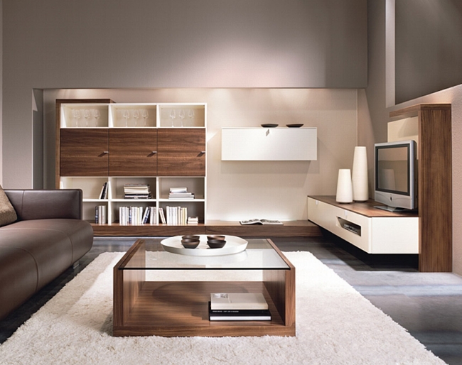  Modern Wall units Gruber hit solid wood white 