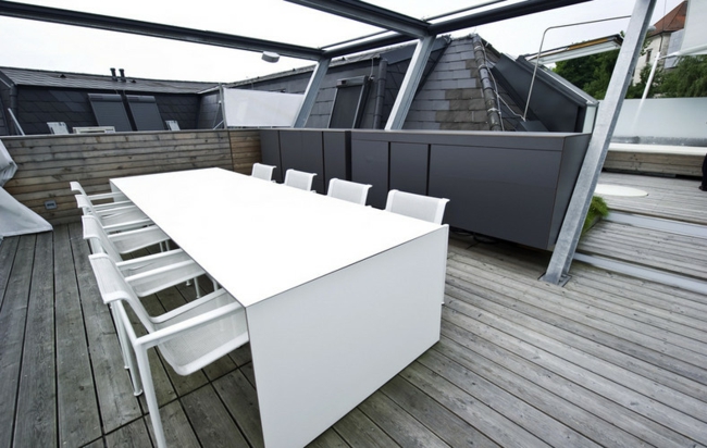 roof terrace kitchen dining family house 