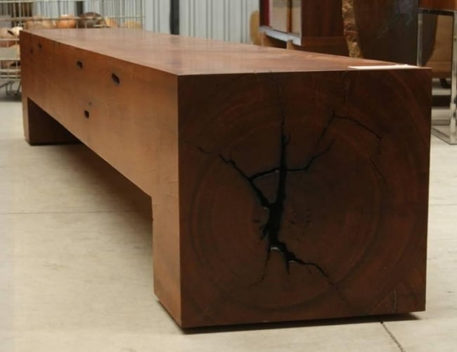  wooden bench Tatajuba oil treatment-rustic style 