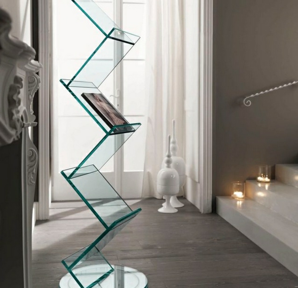 Glass Zeitungssänder modern design classic means