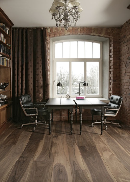  wooden floor Bolefloor solid wood flooring Walnut Home Office 