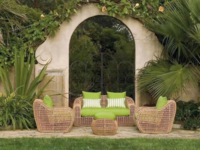  garden furnishings rattan garden furniture by Kenneth Cobonpue 