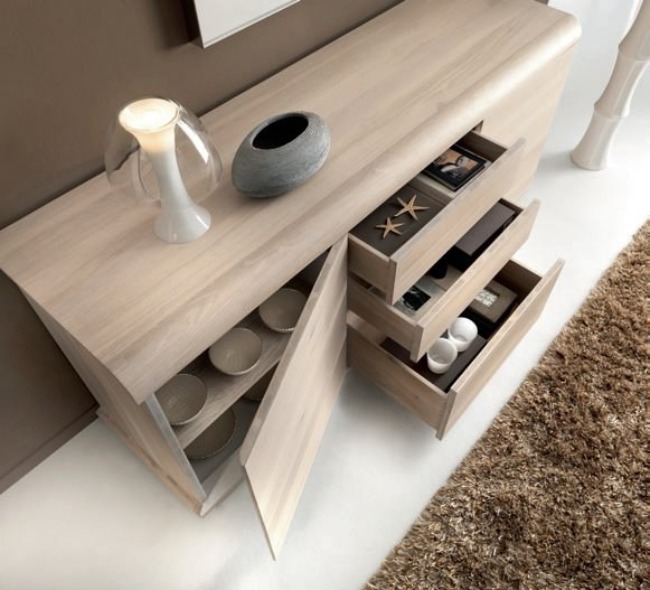 light wood kitchen cabinet designer furniture wood Domus arte